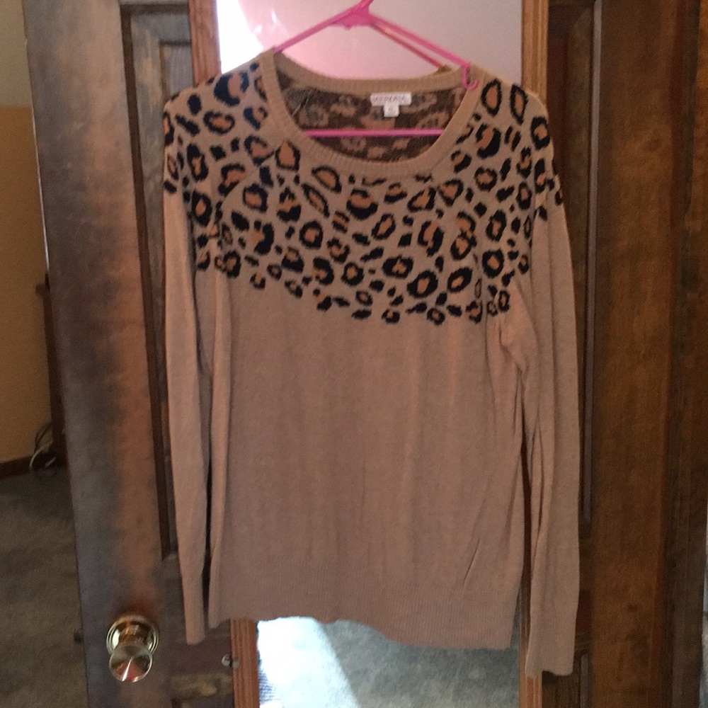 Leopard print sweater